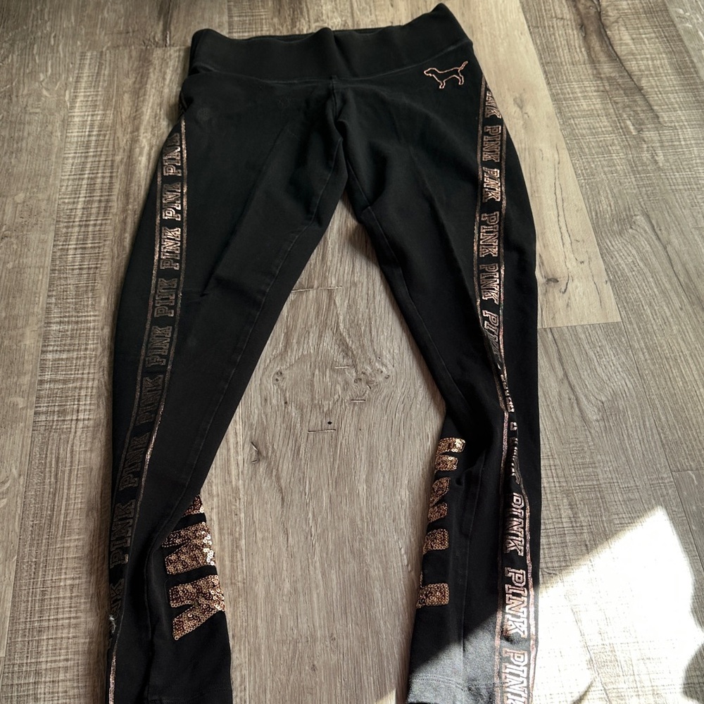 PINK Victoria's Secret Black Women's Leggings